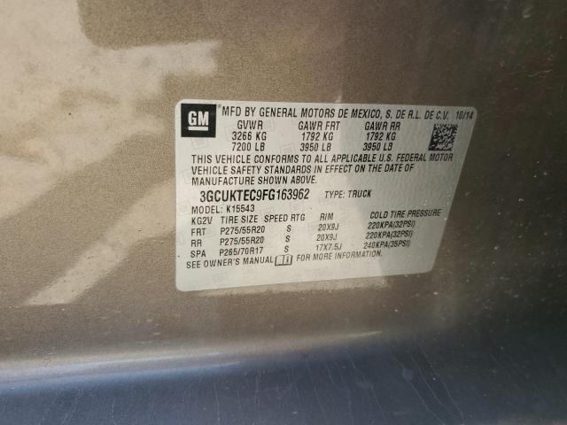 2015 CHEVROLET SILVERADO - 3GCUKTEC9FG163962