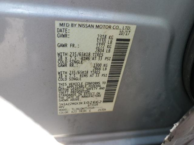 2018 NISSAN MURANO S - 5N1AZ2MGXJN102662