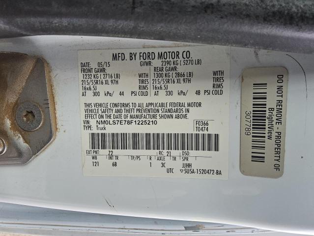 2015 FORD TRANSIT CONNECT XL NM0LS7E78F1225210