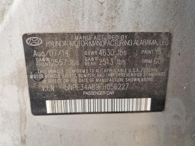 2015 HYUNDAI SONATA SPO 5NPE34AB9FH056227