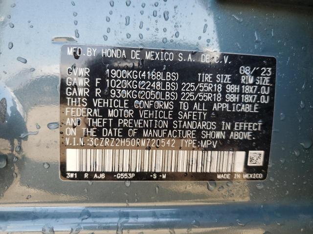 2024 HONDA HR-V SPORT 3CZRZ2H50RM720542