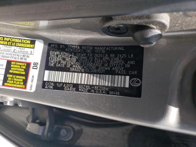 2020 LEXUS ES 350 58ADZ1B10LU061031