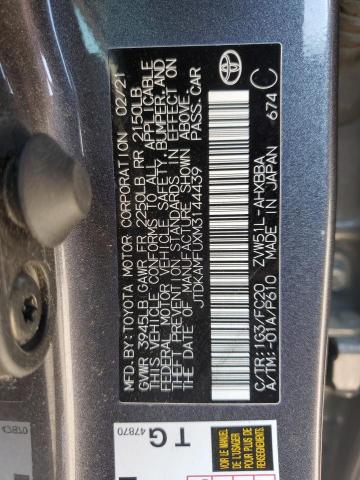 2021 TOYOTA PRIUS SPEC JTDKAMFUXM3144439