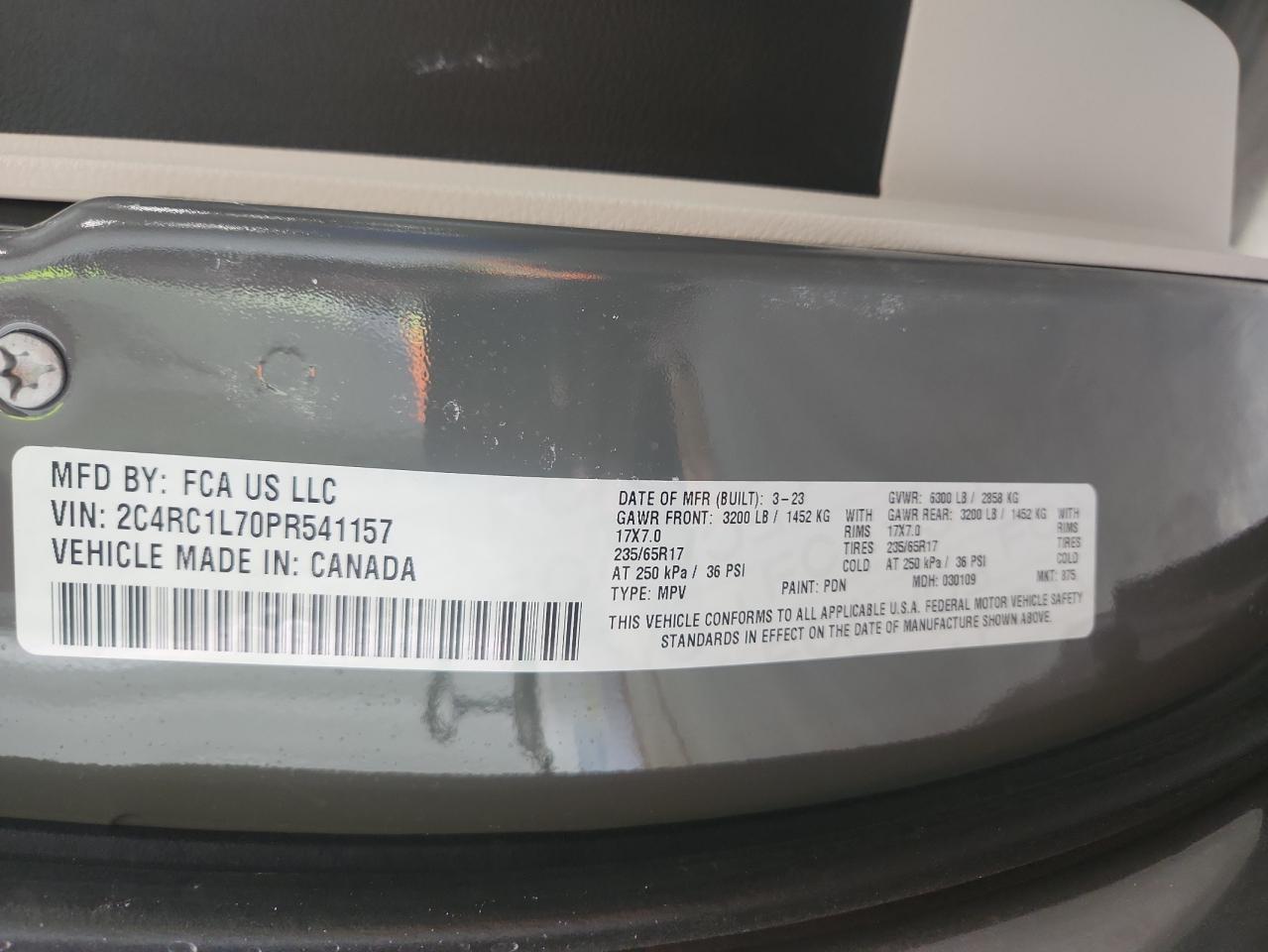 CHRYSLER PACIFICA HYBRID TOURING L