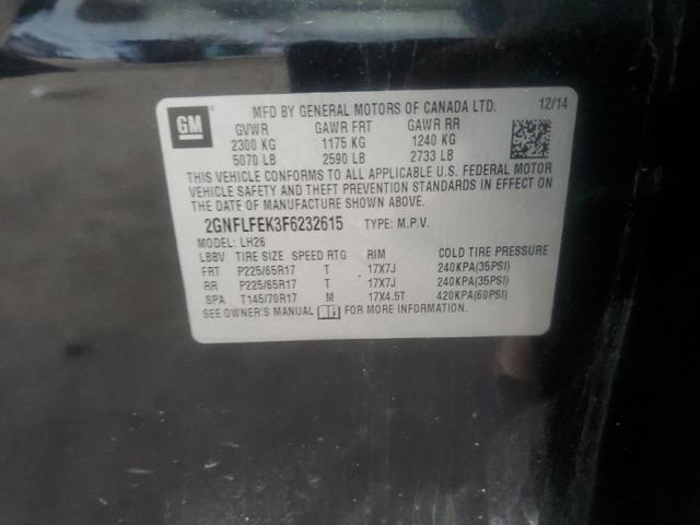 2015 CHEVROLET EQUINOX LT - 2GNFLFEK3F6232615