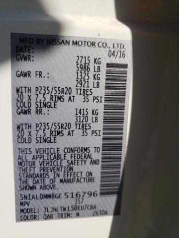 2016 INFINITI QX60 5N1AL0MM8GC516796