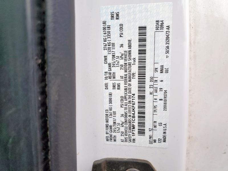 2018 FORD F150 - 1FTMF1CB4JKF67174