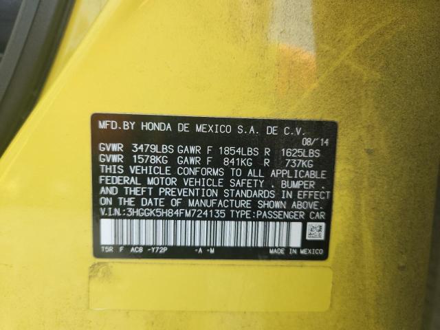 2015 HONDA FIT EX 3HGGK5H84FM724135