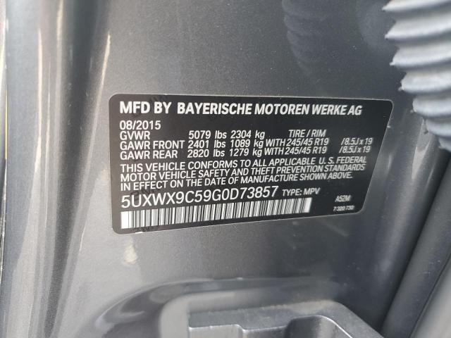 2016 BMW X3 XDRIVE2 - 5UXWX9C59G0D73857