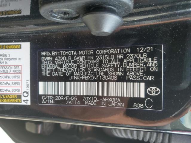 2022 TOYOTA C-HR XLE JTNKHMBX0N1130408