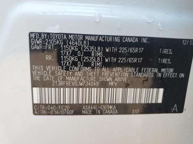 2018 TOYOTA RAV4 ADVEN 2T3RFREV0JW734049