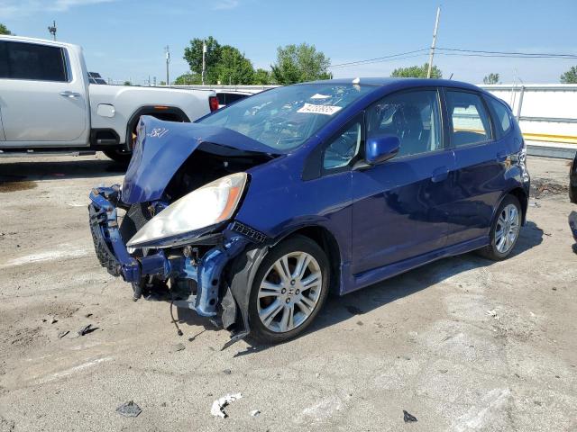 HONDA FIT SPORT 2010 blue  Gasoline JHMGE8H63AC019745 photo #1