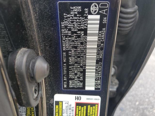 2017 TOYOTA COROLLA L - 2T1BURHE5HC937350
