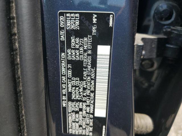 2020 VOLVO XC60 T5 MO YV4102RK7L1550120