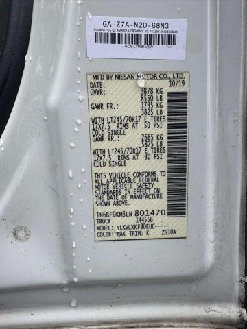 2020 NISSAN NV 1500 S 1N6BF0KM3LN 80147