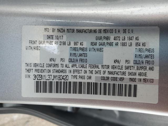 2018 MAZDA 3 TOURING 3MZBN1L37JM180420