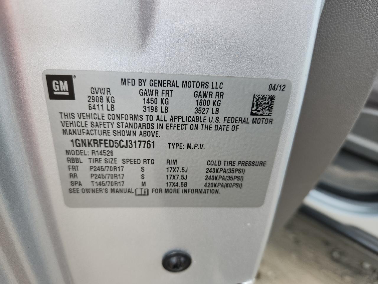 CHEVROLET TRAVERSE LS