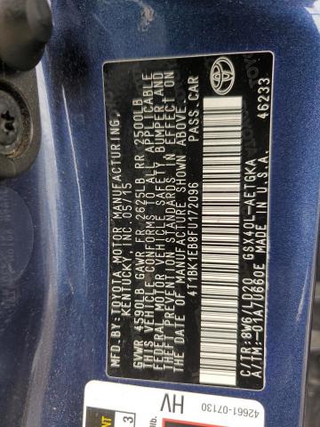 2015 TOYOTA AVALON XLE 4T1BK1EB8FU172096