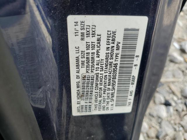 2015 HONDA ODYSSEY TO - 5FNRL5H95FB039546