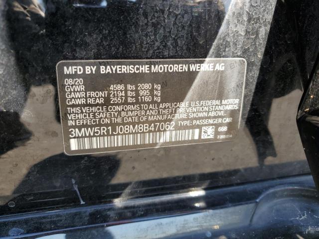 2021 BMW 330I 3MW5R1J08M8B47062