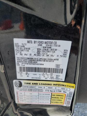 2013 FORD F150 SUPER - 1FTFW1EF5DFA31954