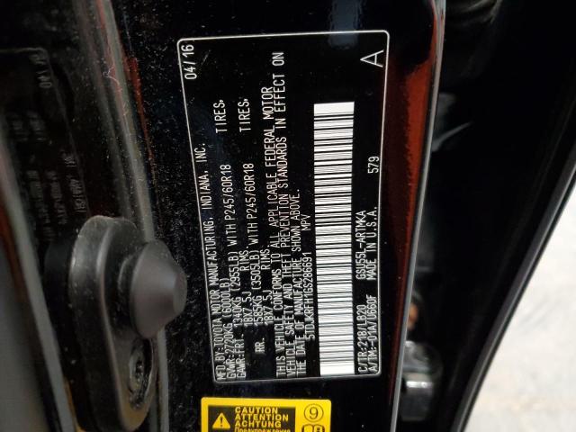 2016 TOYOTA HIGHLANDER XLE 5TDJKRFH1GS286691