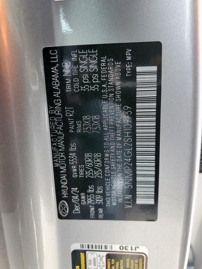 2025 HYUNDAI SANTA FE S - 5NMP24GL2SH109739