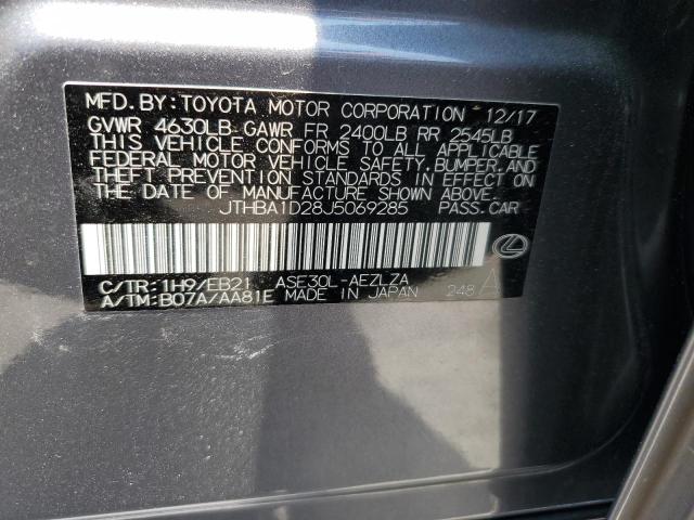 2018 LEXUS IS 300 JTHBA1D28J5069285