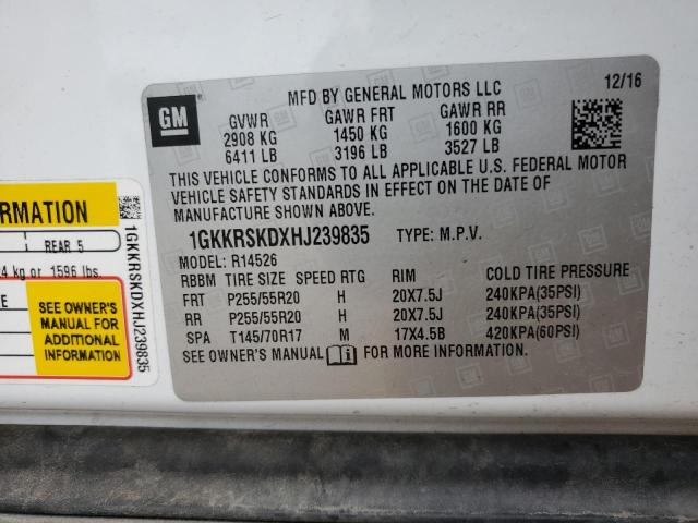 2017 GMC ACADIA LIM 1GKKRSKDXHJ239835