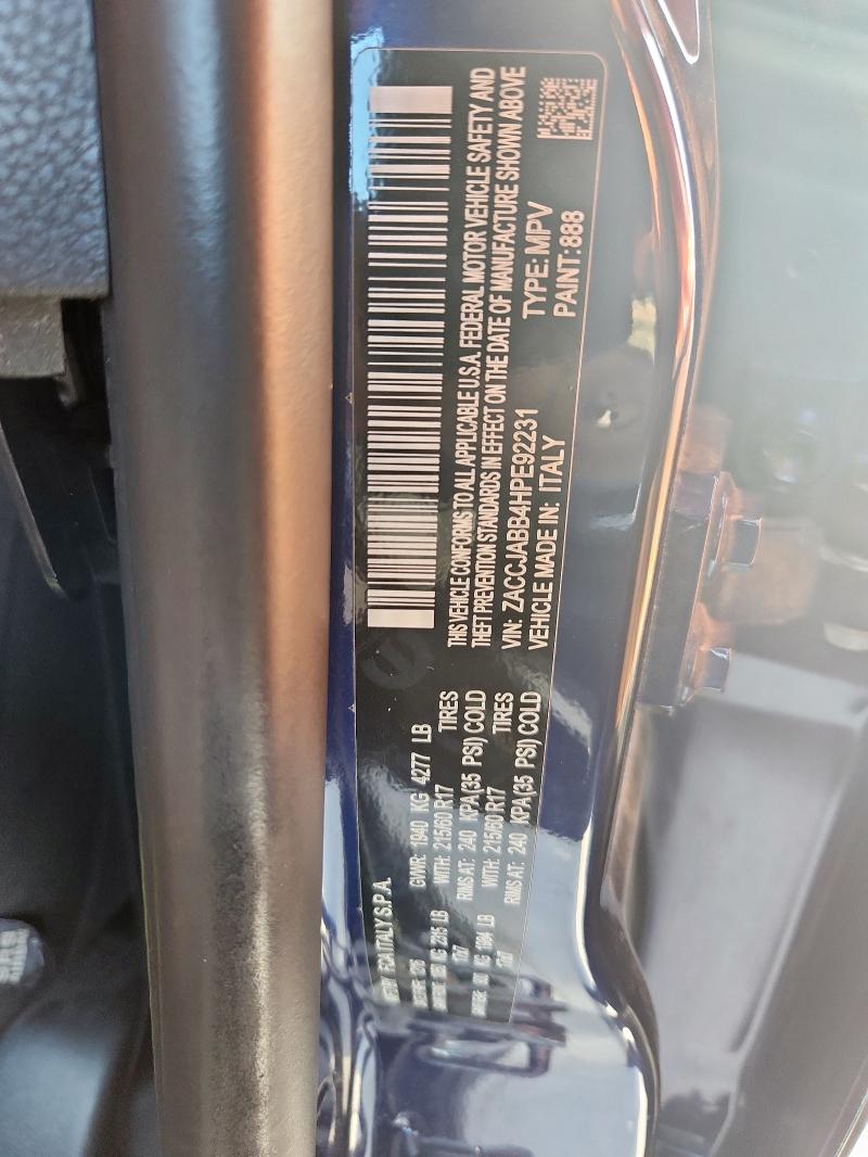 2017 JEEP RENEGADE L ZACCJABB4HPE92231