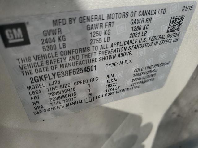 2015 GMC TERRAIN SL 2GKFLYE38F6254501