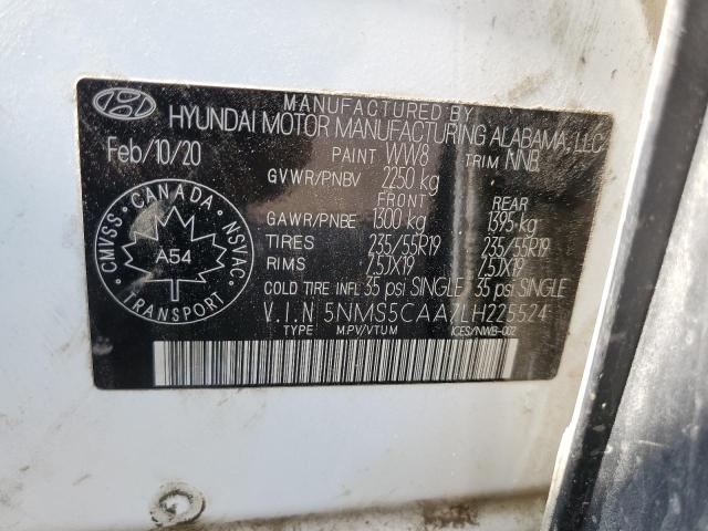 2020 HYUNDAI SANTA FE LIMITED 5NMS5CAA7LH225524