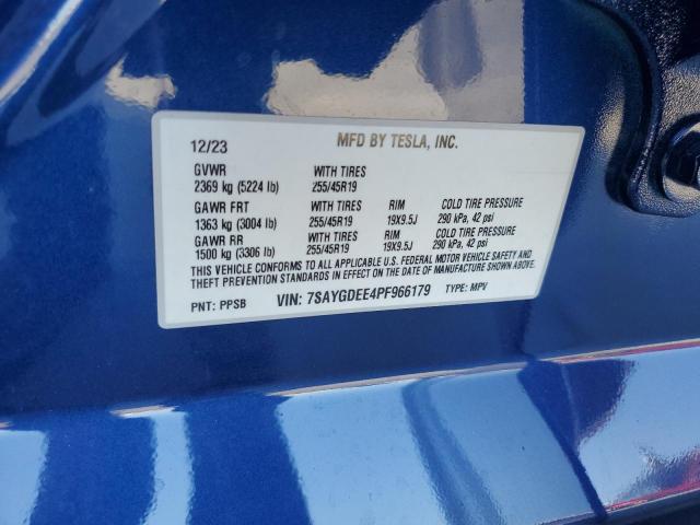 2023 TESLA MODEL Y 7SAYGDEE4PF966179