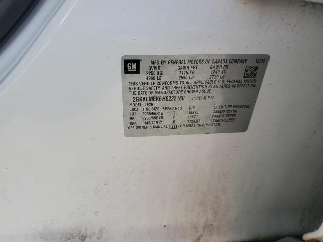 2017 GMC TERRAIN SL 2GKALMEK6H6222160