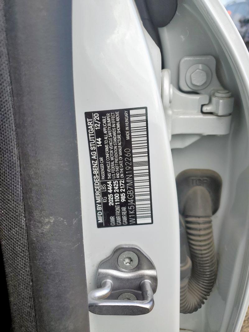 2021 MERCEDES-BENZ CLA 250 W1K5J4GB7MN192260