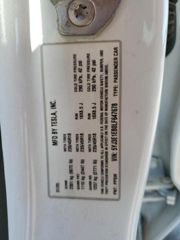 2020 TESLA MODEL 3 5YJ3E1EB0LF647678