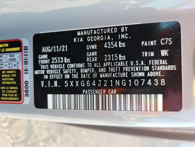 2022 KIA K5 GT LINE 5XXG64J21NG107438
