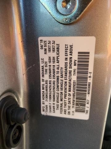 2018 HONDA CR-V EXL - 7FARW1H85JE029331