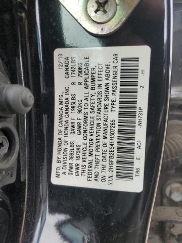 2014 HONDA CIVIC LX - 2HGFB2E54EH507265