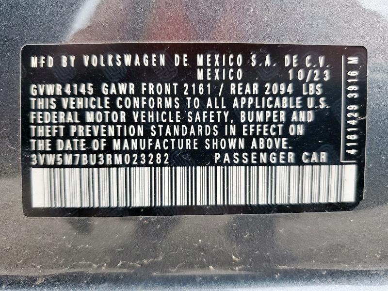 2024 VOLKSWAGEN JETTA S 3VW5M7BU3RM023282