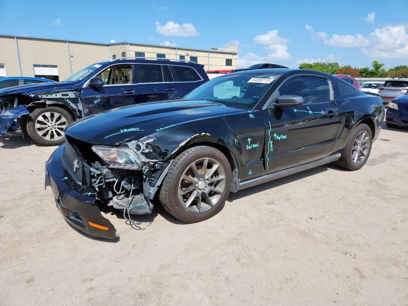FORD MUSTANG 2012 black coupe gas 1ZVBP8AM3C5214411 photo #1