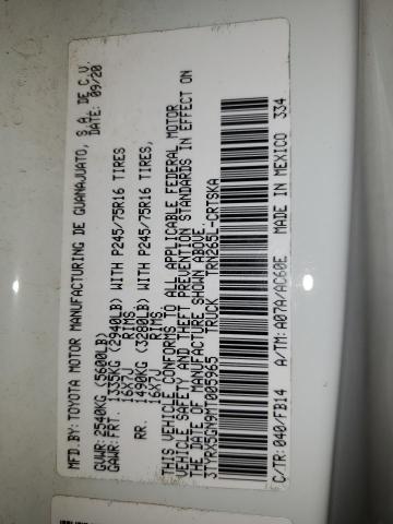 2021 TOYOTA TACOMA ACC 3TYRX5GN9MT005965