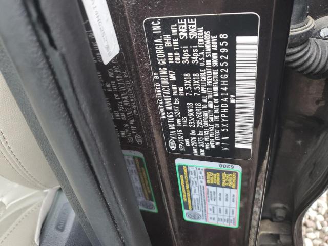 2017 KIA SORENTO EX 5XYPHDA14HG252958