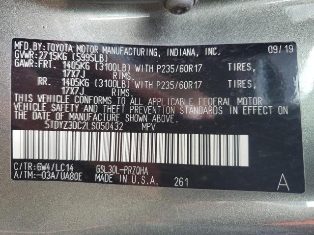2020 TOYOTA SIENNA XLE - 5TDYZ3DC2LS050432