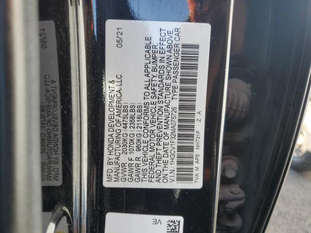 2021 HONDA ACCORD SPO - 1HGCV1F32MA075726