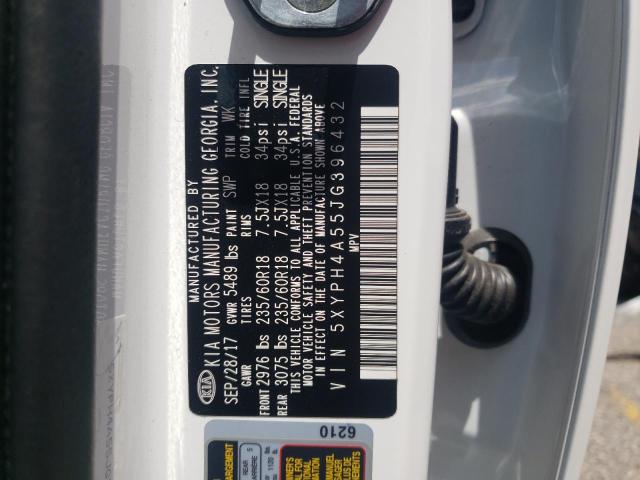 2018 KIA SORENTO EX 5XYPH4A55JG396432