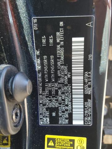 2016 TOYOTA HIGHLANDER 5TDDKRFH5GS249401