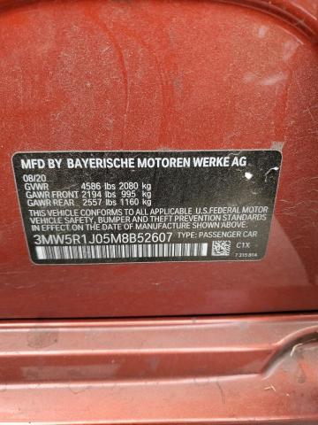 2021 BMW 330I 3MW5R1J05M8B52607