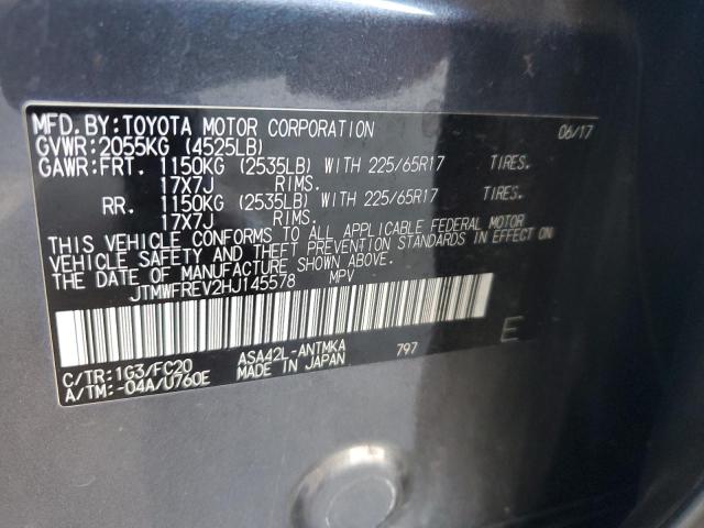 2017 TOYOTA RAV4 XLE - JTMWFREV2HJ145578