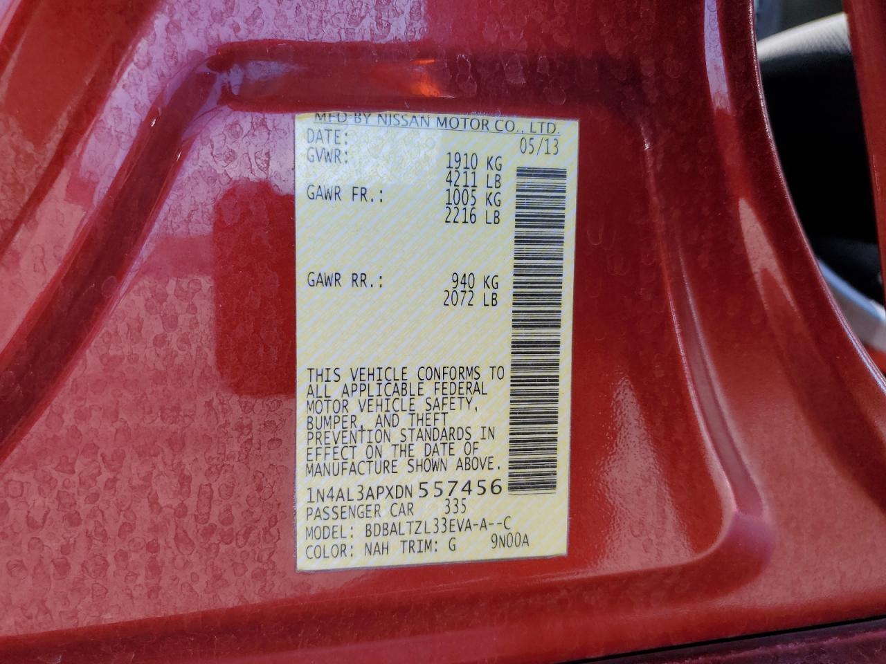 Nissan Altima 2.5 2013